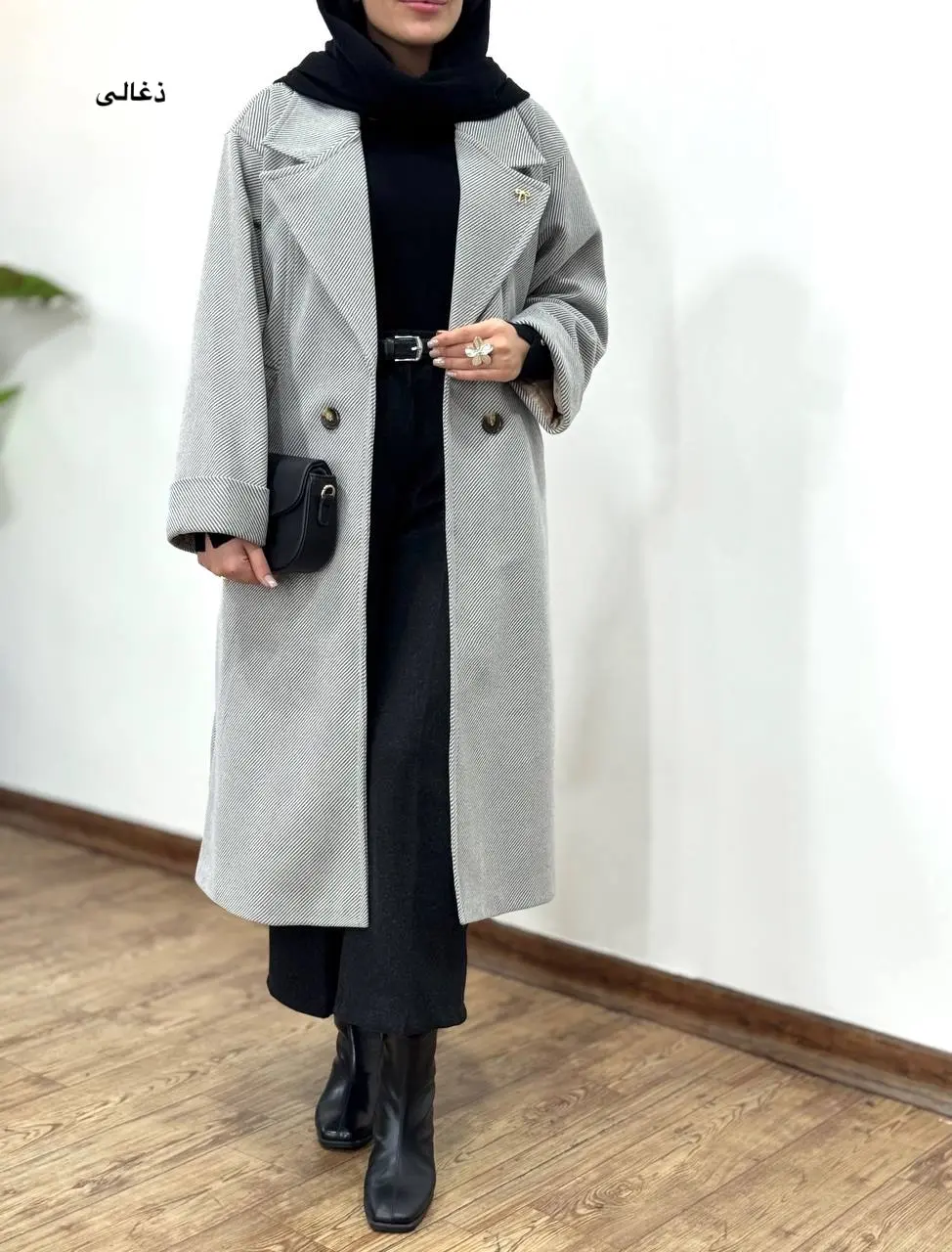 پالتو فوتر بلند آستردار ماهرخ